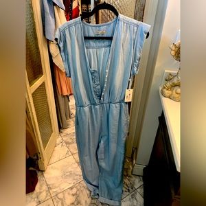 Dex light denim jumpsuit-S. NWT